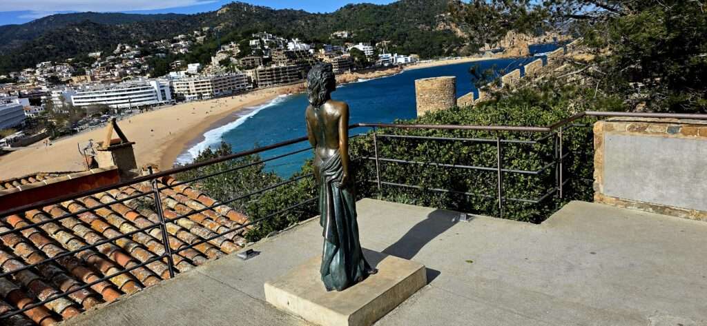 Ava Gardner na murach Tossa de Mar